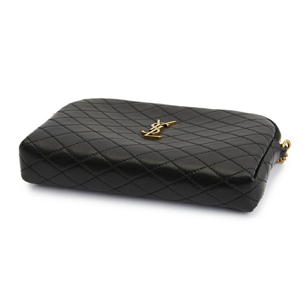 Saint Laurent Gaby zipped pouch black quilted lambskin leather - Picture 4 of 9